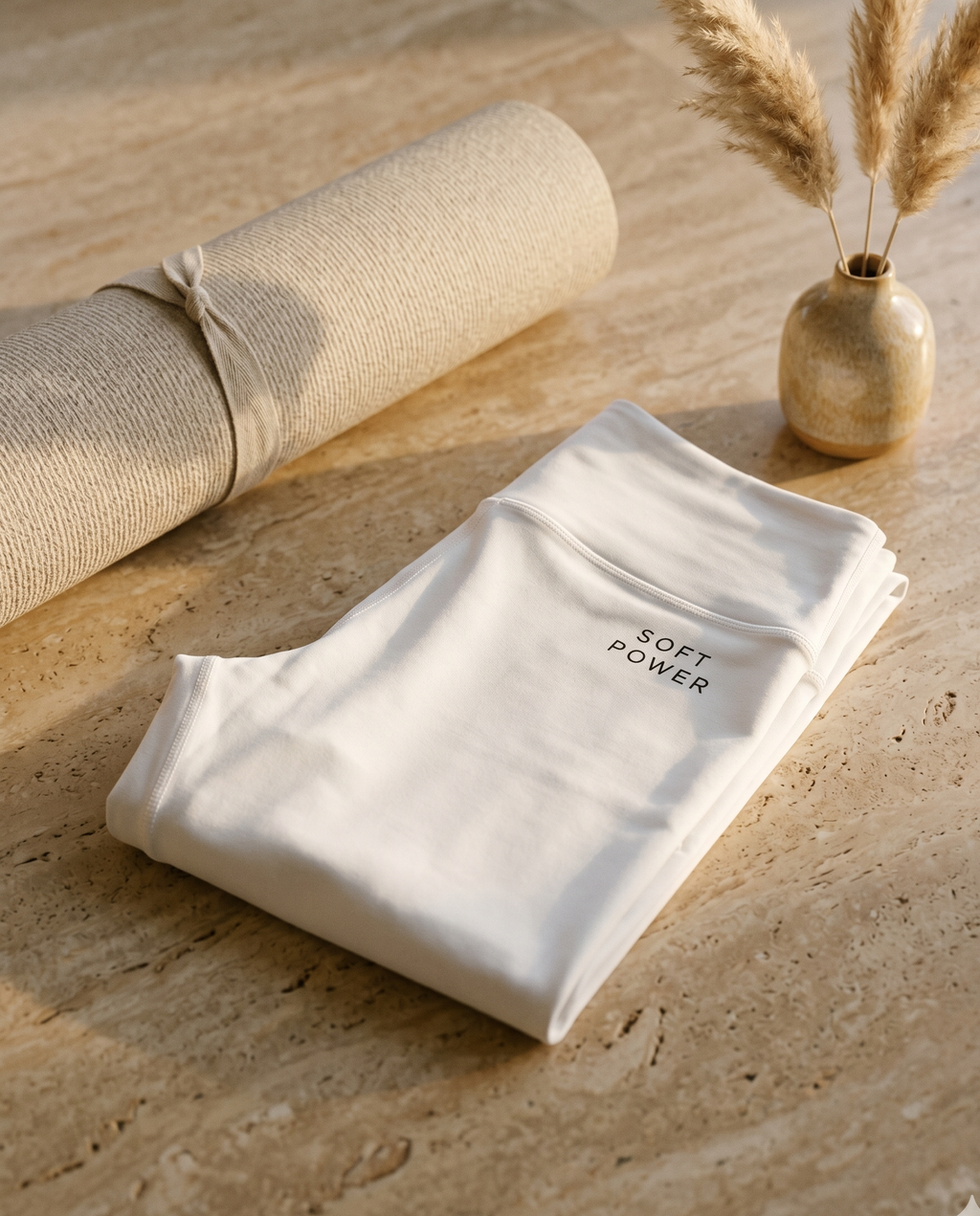 Soft Power High-Waisted Leggings — White