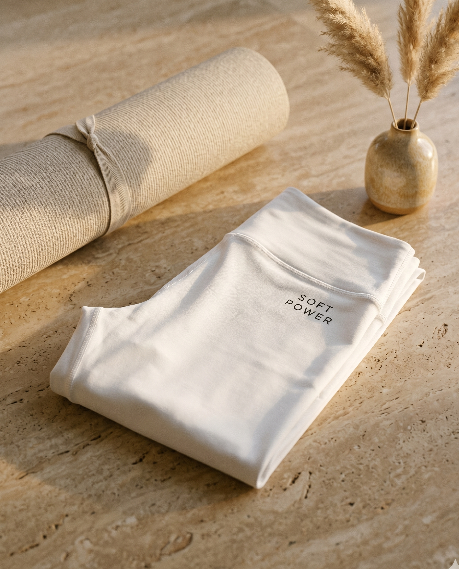 Soft Power High-Waisted Leggings — White