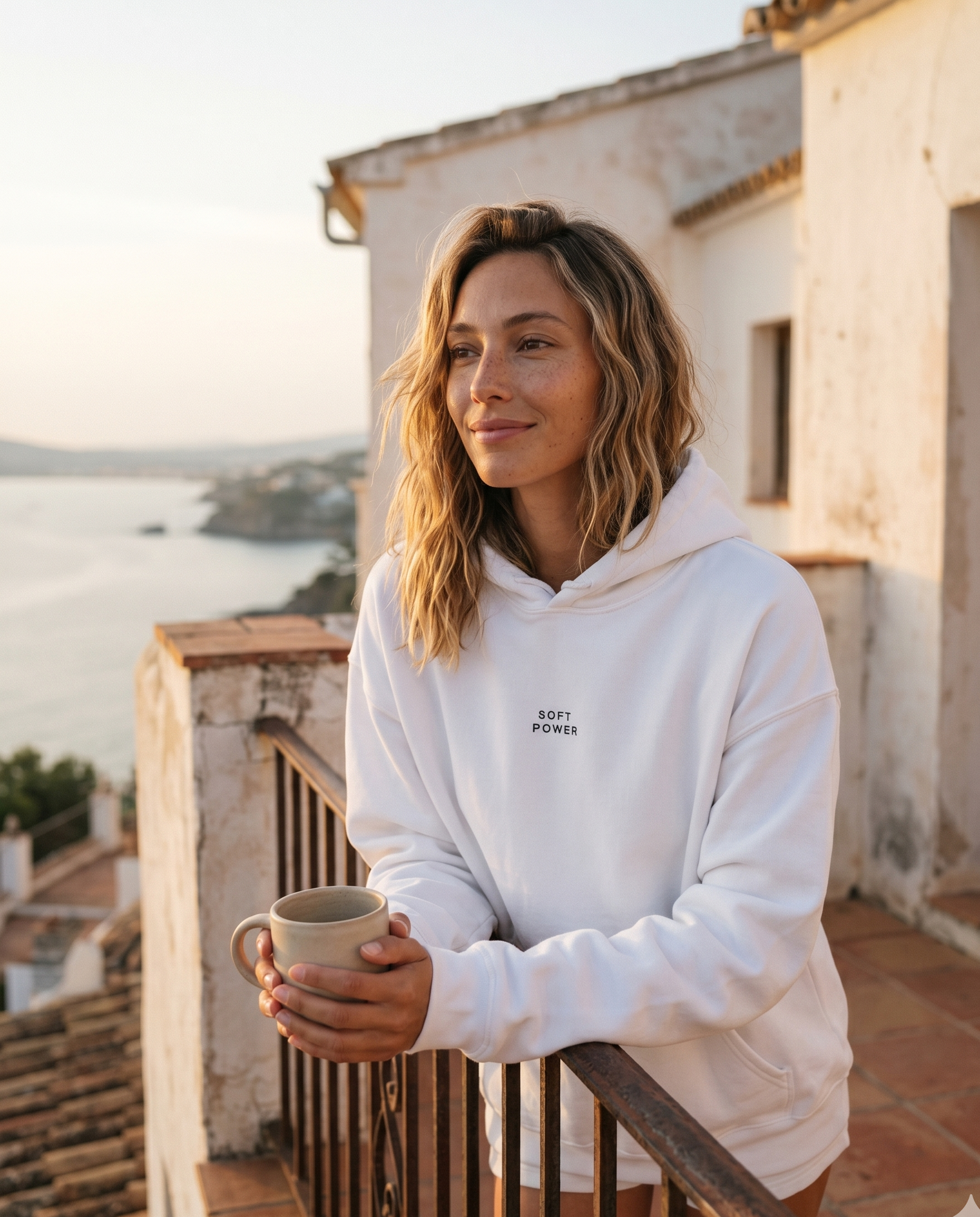 Soft Power Heavyweight Hoodie — White