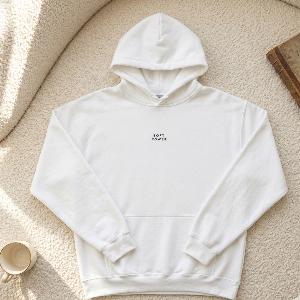 Soft Power Heavyweight Hoodie — White