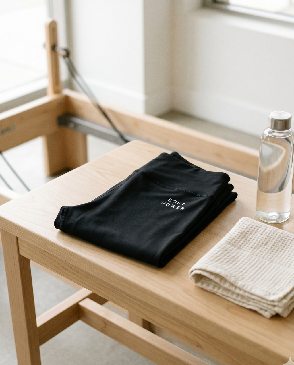 Soft Power High-Waisted Leggings — Black
